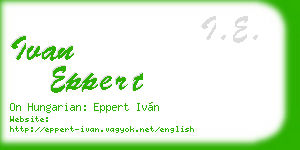 ivan eppert business card